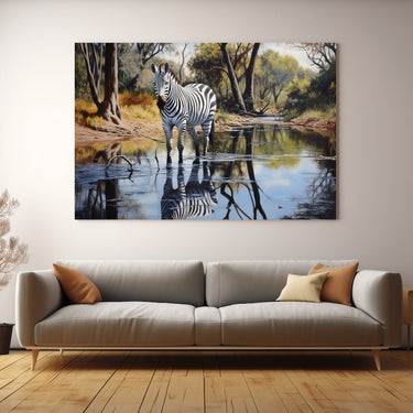 Zebra Canvas Painting